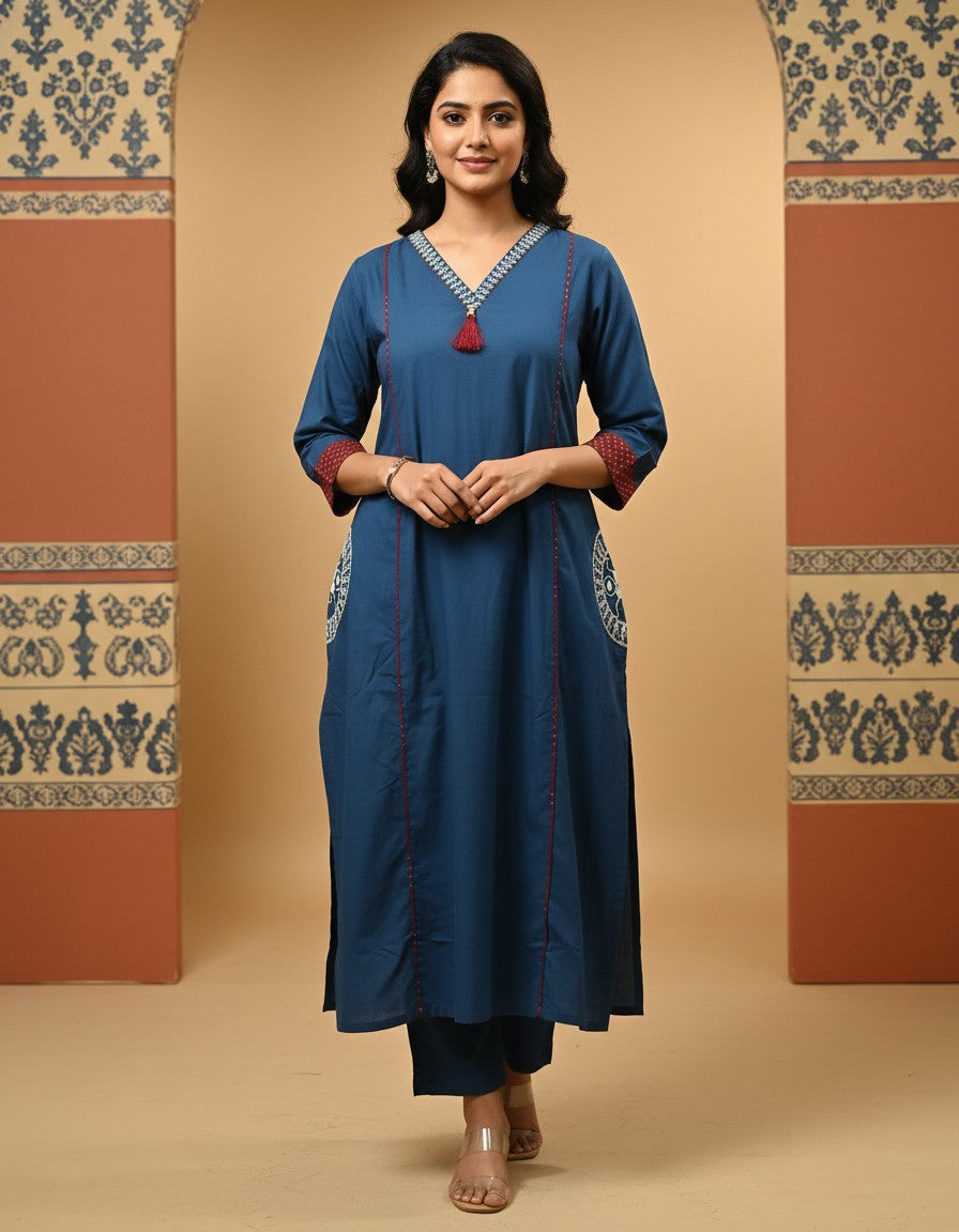 Graceful Navy Blue