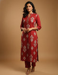 Red Mirrorwork
